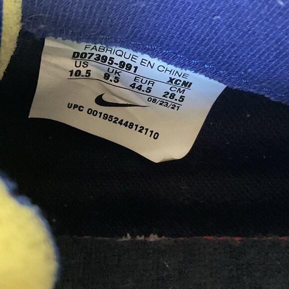 Nike Blazer Low Leather Sneakers Orange Blue Men’s Size 10.5 Retro Nike - Picture 7 of 10